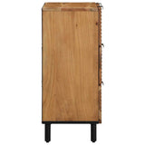 Sideboard Set 2 pcs 120 x 33 x 75 cm Solid Acacia Wood 3310010