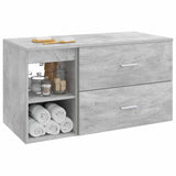 Bathroom Furniture Set 2 pcs Concrete Grey Engineered Wood 3403939