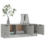 TV Cabinet Concrete Grey 102x35x36.5 cm Engineered Wood 811362