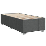 Bed Frame without Mattress Dark Grey 90x190 cm Single Fabric 3284798