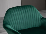 Modern Arm Chair Upholstered Accent Chair with Metal Base for Living Room Green T3398P328181