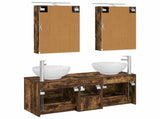 Bathroom Furniture Set 5 pcs Smoked Oak 3406963