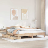 Bed Frame without Mattress 180x200 cm Super King Solid Wood Pine 3301818