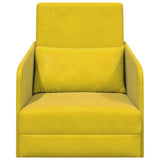 Sofa Bed Yellow 65 x 80 x 83 cm Velvet 4106653