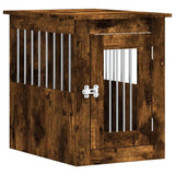 Dog Crate Furniture Smoked Oak 45x62x59 cm Engineered Wood 838313