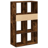 Book Cabinet Smoked Oak 66x31x112 cm Engineered Wood 860305