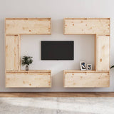 TV Cabinets 6 pcs Solid Wood Pine 3100199