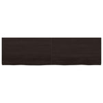 Bathroom Countertop Dark Brown 180x50x cm Treated Solid Wood 3156261
