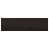 Bathroom Countertop Dark Brown 180x50x cm Treated Solid Wood 3156261