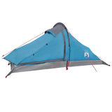 Backpacking Tent Blue 4-Person 185T Polyester with PU Coating 42018572