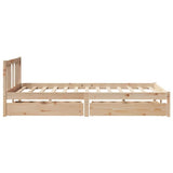 Bed Frame without Mattress 120x200 cm Solid Wood Pine 3301634