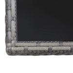 Garden Table Grey 80x80x74 cm Poly Rattan 318715