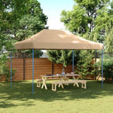 Foldable Party Tent Pop-Up Beige 410x279x315 cm 4005007