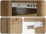 Wall-Mounted Bedside Cabinet 2 pcs Artisan Oak Engineered Wood 899144