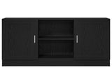 Sideboard Black Oak 120 x 30.5 x 70 cm Engineered Wood 862521