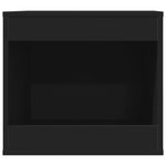 ZNTS Cat Litter Box Enclosure Black 47x59x42 cm Engineered Wood 857761