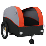 Bike Trailer Black and Orange 45 kg Iron 94145
