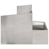Garden Planter Silver 60 x 60 x 50 cm Stainless Steel 873575