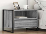 Bedside Table with Drawer 2 pcs Grey Sonoma 50 x 39.5 x 50 cm 886673