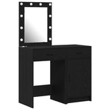 Dressing Table 2 pcs Black 50 x 41 x 135 cm Engineered wood 3334237