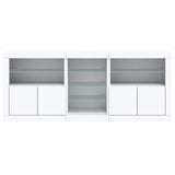 Sideboard with LED Lights White 181.5x37x67 cm 3209037