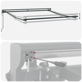 Awning Frame Anthracite 3.5 x 2.5 m Powder-coated Steel 42002536