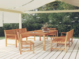 5 Piece Garden Dining Set Solid Wood Teak 3157161