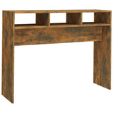 Console Table Smoked Oak 105x30x80 cm Engineered Wood 815939