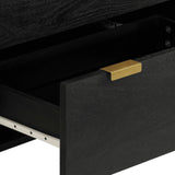 3 Piece Sideboards Black Engineered Wood 3309993