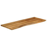 Table Top 140x60x3.8 cm Live Edge Solid Wood Mango 370793