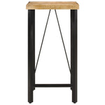 ZNTS Bar Table 55x55x107 cm Solid Wood Mango and Iron 356380