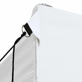 Professional Folding Party Tent with 3 Sidewalls 280x410x315 cm Steel White 48899
