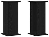 Plant Stand Black Oak 33 x 33 x 100 cm Engineered wood 869238