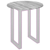 Table Top 80 x 1.5 cm Round Engineered Wood Grey Sonoma 880427