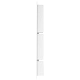 Shower Niche with 3 Compartments High Gloss White 41x99x9 cm 151399