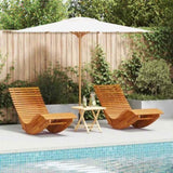 Rocking Sun Loungers 2 pcs Brown 154 x 60 x 74 cm 4103881