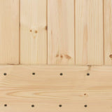 Sliding Door with Hardware Set 85x210 cm Solid Wood Pine 3203163
