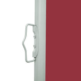 Patio Retractable Side Awning 160x600 cm Red 317961
