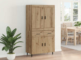 Highboard 2 pcs Artisan Oak 69.5 x 34 x 180 cm Engineered Wood 3416020