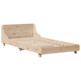 Bed Frame without Mattress 100x200 cm Solid Wood Pine 3323695