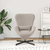 Egg Chair Light Grey 63 x 73 x 90 cm Fabric 42002768