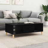 Coffee Table Black Oak 102 x 55 x 35 cm Engineered Wood 875121