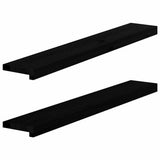 Window Sills 2 pcs Dark Brown 100x15x2 cm Solid Wood Oak 4009168