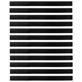 Self-adhesive Door Brush Seals 12 pcs Black 100 cm 42019579