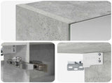 Bathroom Mirror Cabinet Concrete Grey 100 x 14.5 x 70 cm 889122