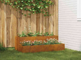 Garden Planter Rusty 100 x 60 x 45 cm Weathering Steel 865875