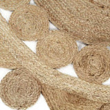 Handmade Rug Braided Jute 150 cm 133715