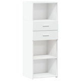 Highboard White 45x42.5x124 cm Engineered Wood 846166