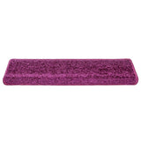 Stair Mats 20 pcs 65x21x4 cm Violet Rectangular Edge 3365856