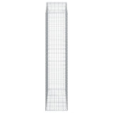 Arched Gabion Basket 150x50x220/240 cm Galvanised Iron 153461